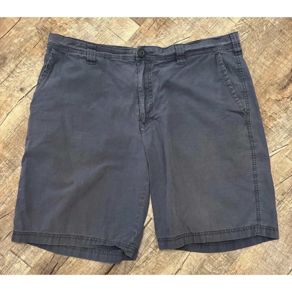 Magellan Outdoors Mens Grey‎ Chino Shorts Size 12 Stretch Flat Front Casual